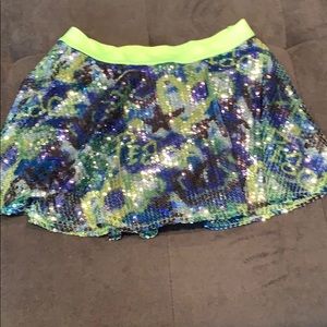 Girls Justice Sequin shirt/ skirt